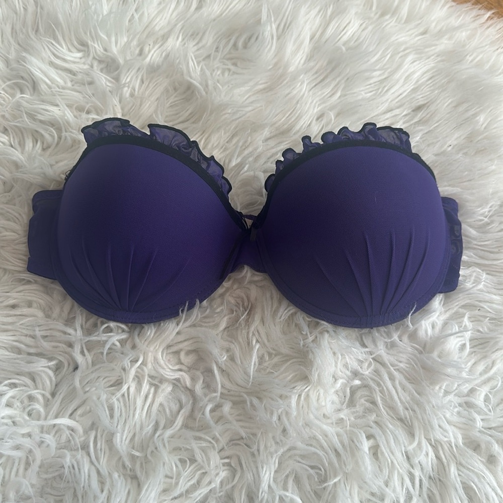 Purple Strapless Bra